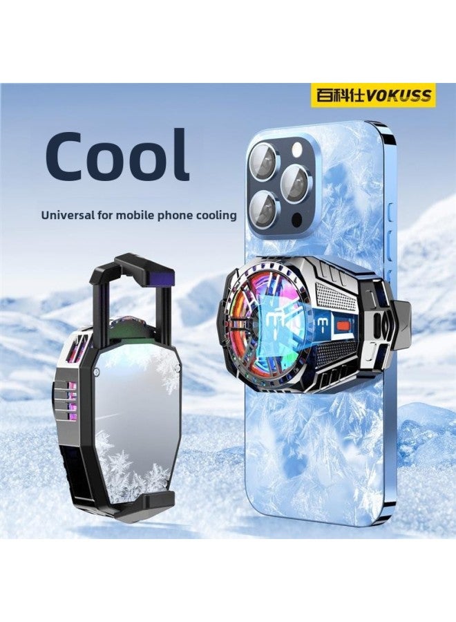 German Encos Mobile Phone Radiator Temperature Digital Display Semiconductor Three-gear Refrigeration Back Clip Large Area Static-Color:Material Digital Display Model  - Image 2
