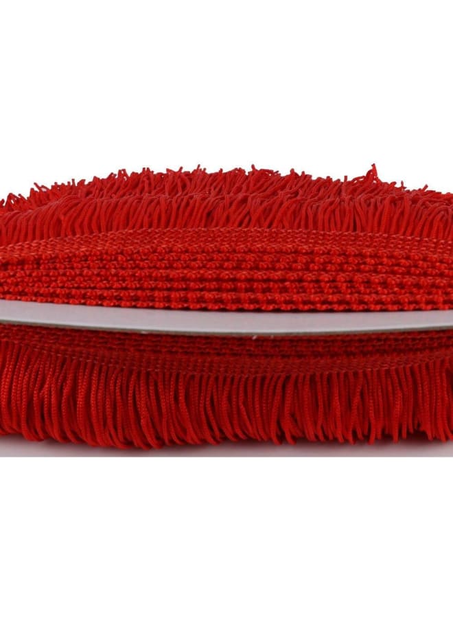Fringe Trim Lace Polyerter Fibre Tassel 4inch（″） Wide 10 Yards Long for Clothes Accessories and Latin Wedding Dress and DIY Lamp Shade Decoration Black (red)  - Image 3