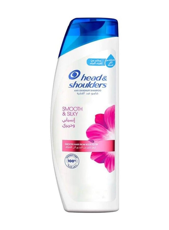Head & Shoulders Smooth and Silky Anti Dandruff Shampoo 600 ml - Image 1
