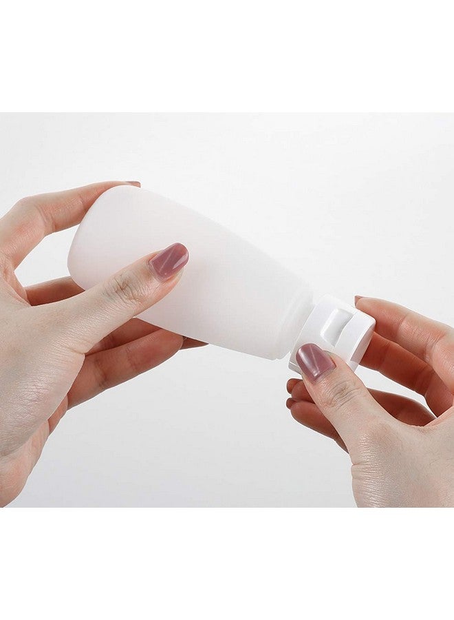 شينج زي 12 قطعة 150 مل/5 أونصة أنابيب بلاستيكية بيضاء فارغة قابلة لإعادة التعبئة عبوات منظف للوجه مضغوطة بغطاء قابل للتقليب للاستحمام والجسم وجل الاستحمام واللوشن والكريم والشامبو - Image 2