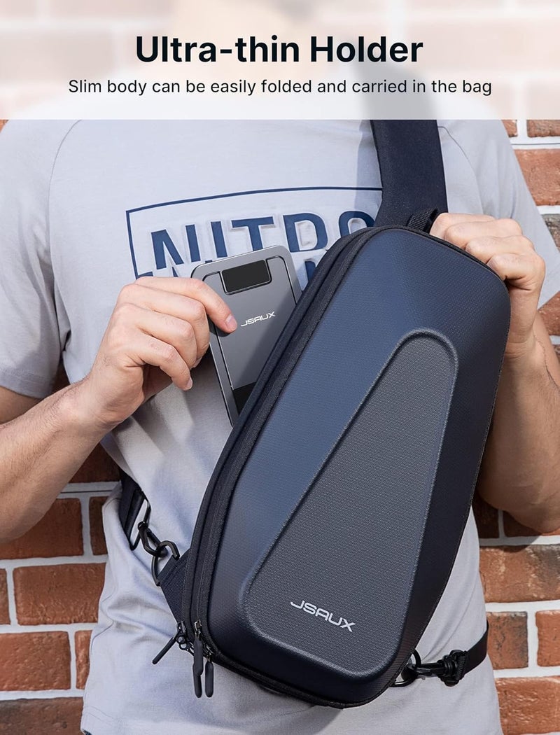 jsaux Universal Mobile Stand for Desk, Foldable Aluminum Adjustable Phone Stand for Desk Smart Gadgets, Mobile Holder for Home Compatible for iPhone 16/15/14 Pro Max, Galaxy S25/S24/S23, Grey - Image 3