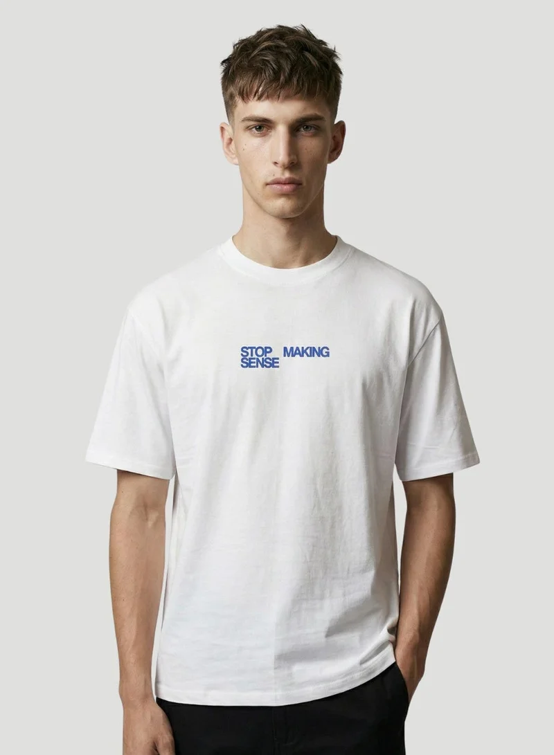 دينيس لينغو Black 100% Cotton Printed Regular Fit T-Shirt For Men