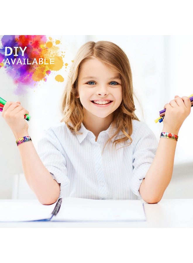 Eersida 500 Pcs Paper Wristbands For Events Tie Dye Wristbands Rainbow Bracelet Event Wristbands Bulk Adhesive Identification Wristbands Armbands For Concert Party Classroom Festivals - Image 5