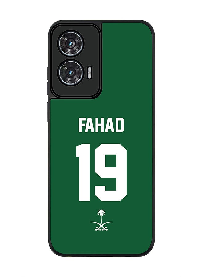 Stylizedd For Motorola Edge 50 Fusion 5G Case,Slim fit Camera Protection, Shockproof Thin Phone cover  - Football - Saudi Arabia,  Fahad - Image 1