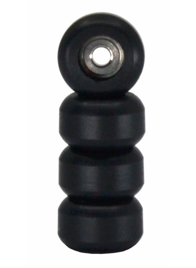 Teak Tuning Prolific Complete Fingerboard with Upgraded Components - Pro Board Shape and Size, Bearing Wheels, Bushings and Trucks - 32mm x 97mm Handmade Wooden Board - All Blacks Edition - Image 5