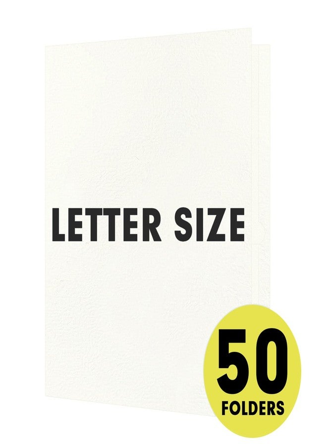 RAZCC Two Pocket Folders, RAZCC 50 Pack 2 Pocket Folders Fit Letter Size Paper, Paper Folders with Pockets for School Office Business Home (White) - Image 4
