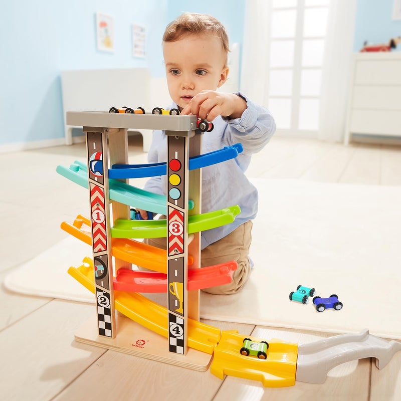 TOP BRIGHT Car Ramp Replacement Toy with 12 Small Cars - Image 3