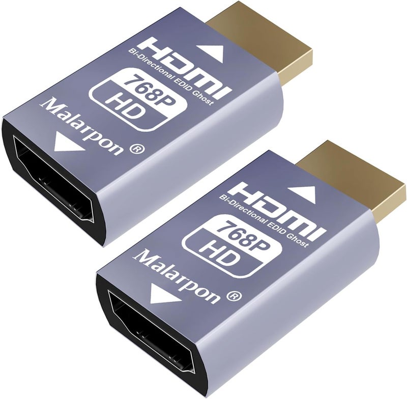 Malarpon Hdmi Edid Emulator Passthrough 3rd Generrtion Aluminum fit Headlesskeep The EDID of The Monitor Active Switches and Extenders 1024x768@59Hz 2P - Image 1