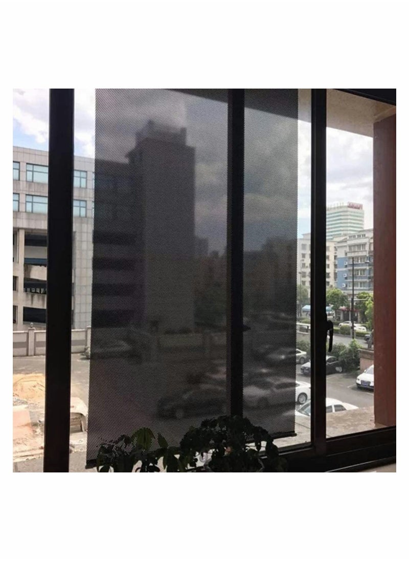 Classic PVC 100% Blackout Roller Blinds for Windows Retractable Car Sunshade Window Shades Blind Shade with Suction Cups Temporary Portable Cover Curtain 49x 23inches