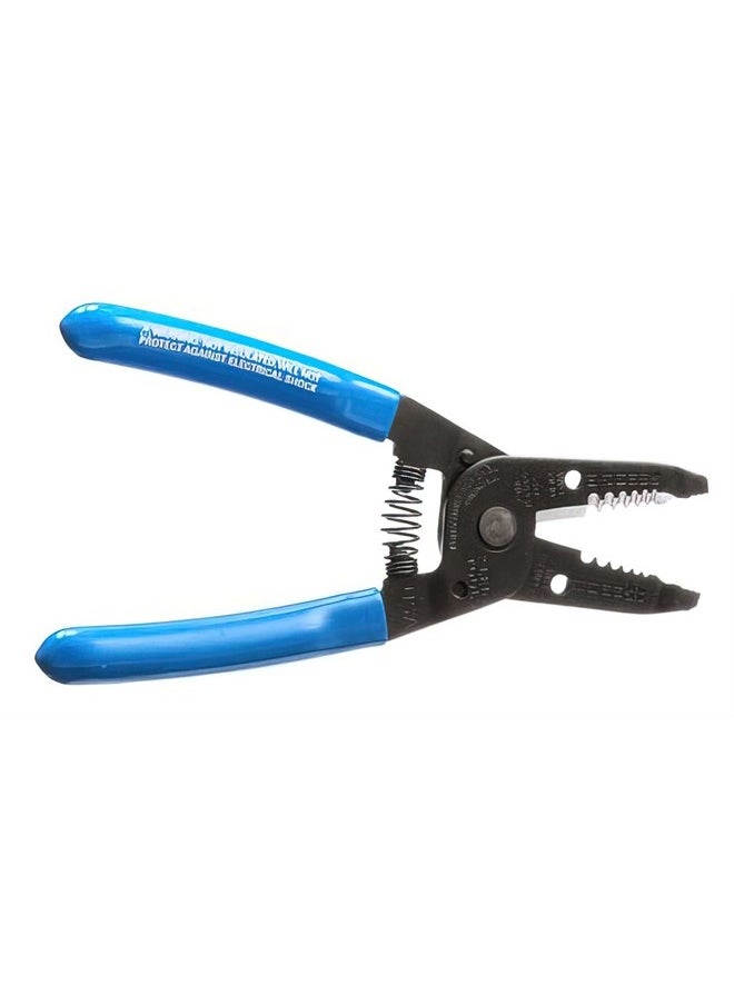 Klein Tools 1011 Multi-Purpose Wire Stripper and Cutter for 10-20 AWG Solid Wire and 12-22 AWG Stranded Wire Blue  - Image 2