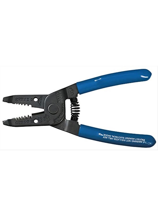 Klein Tools 1011 Multi-Purpose Wire Stripper and Cutter for 10-20 AWG Solid Wire and 12-22 AWG Stranded Wire Blue  - Image 1