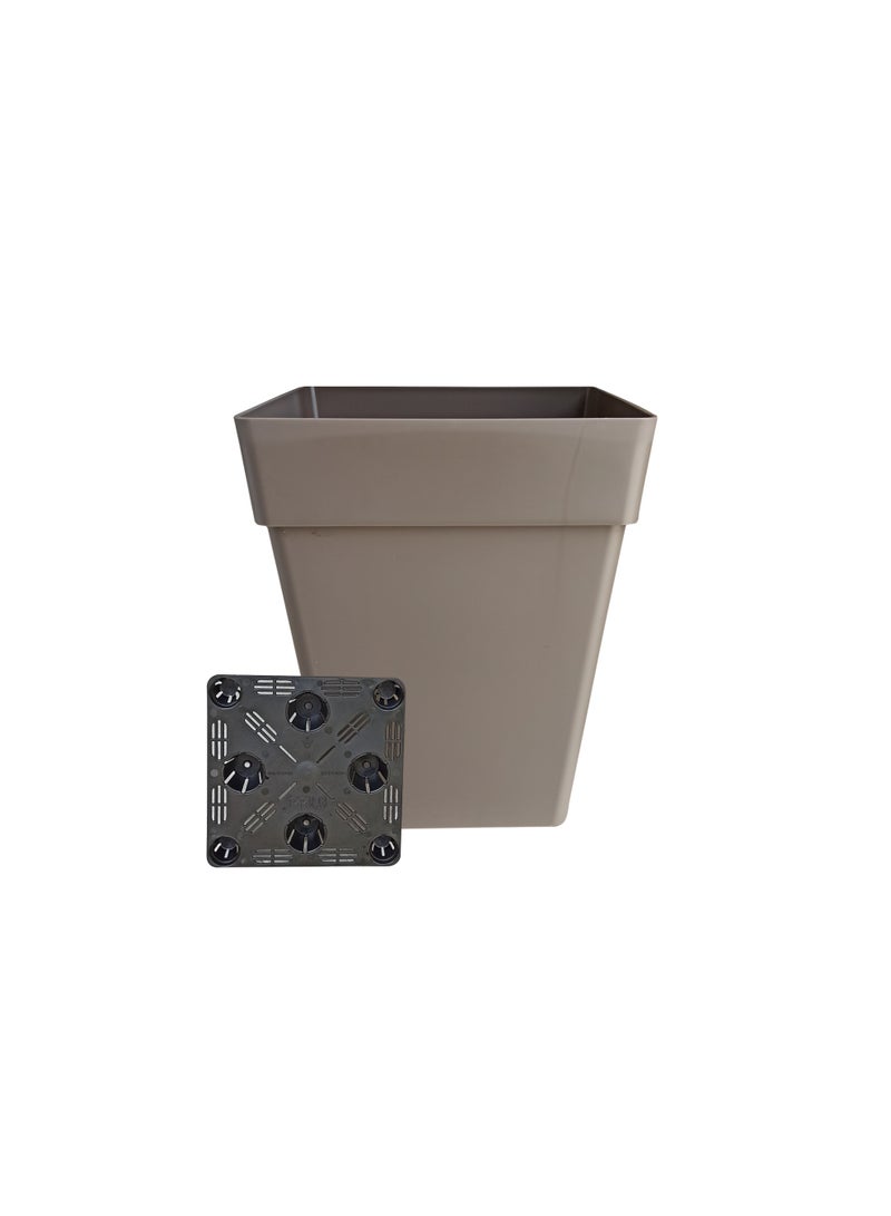 أيدل وعاء زهور بحجم 30 سم من إديل تال - وعاء نباتي حديث للاستخدام الداخلي والخارجي - وعاء زهور خفيف الوزن ومتين للحديقة، والشرفة، والمنزل - مصنوع في إيطاليا - من إديل - Image 4