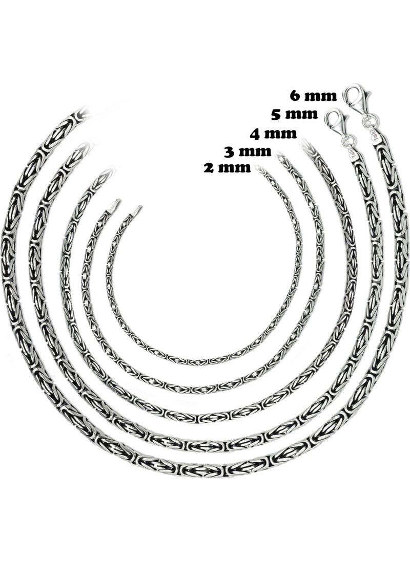 Takı Dükkanı Jewelry Shop Silver King Men's Necklace Chain 55CM 5mm 51GR msn18-5  - Image 3