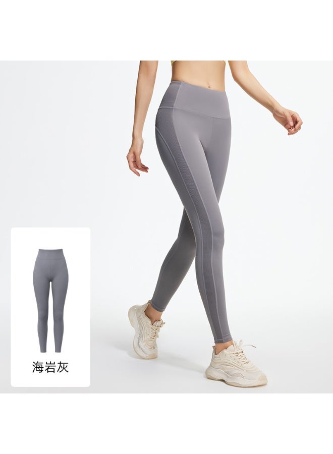 Textured High Waisted Yoga Leggings Women Tummy Control Workout Pants Stretch Breathable Squat Proof Gym Running Fitness - Image 1