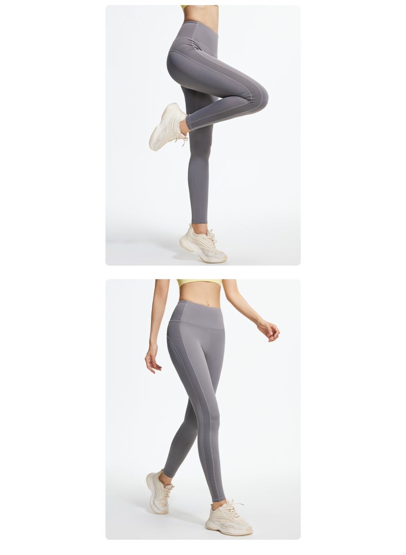 Textured High Waisted Yoga Leggings Women Tummy Control Workout Pants Stretch Breathable Squat Proof Gym Running Fitness - Image 2