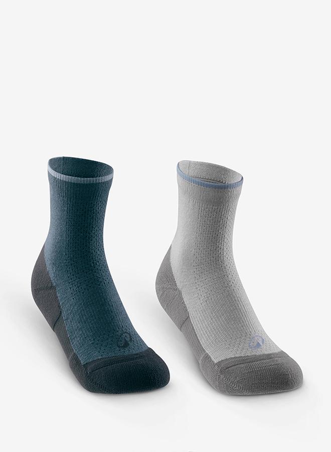 DECATHLON Kids’ Hiking Socks (2-Pair Pack) HIKE100 - Image 1