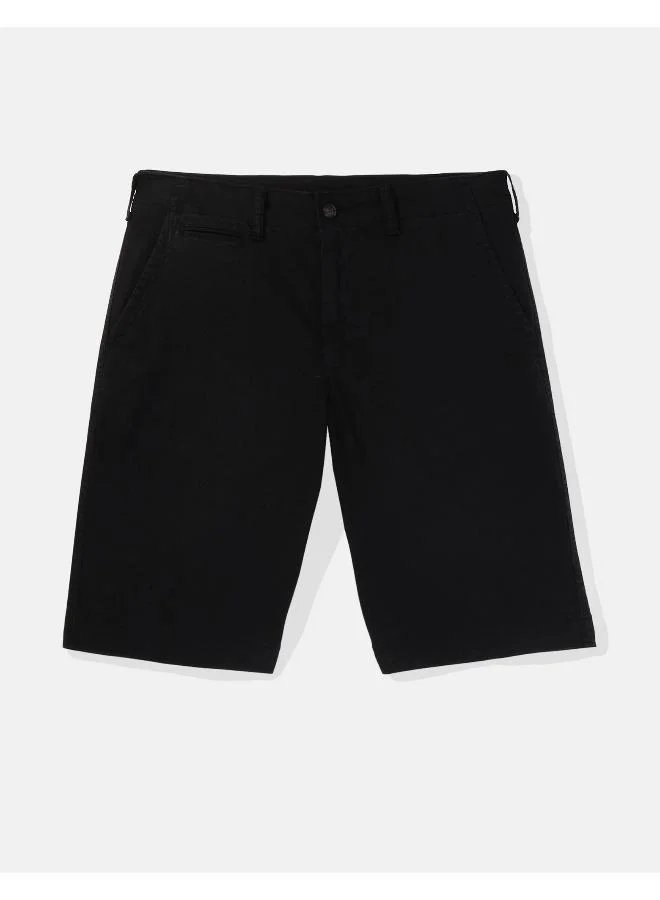 American Eagle AE Flex 12" Longer Length Khaki Short