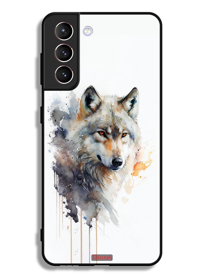 Tolwak Samsung Galaxy S21 Plus 5G Protective Case Cover Wolf Abstract Art - Image 3