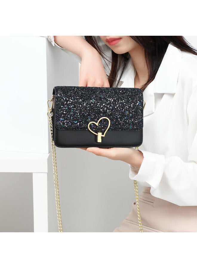 Viney Leather Handbag, Women's Stylish Crossbody Chain Bag, Light Luxury Shoulder Bag, Birthday Gift For Girlfriend, Qixi Festival Gift - Image 1