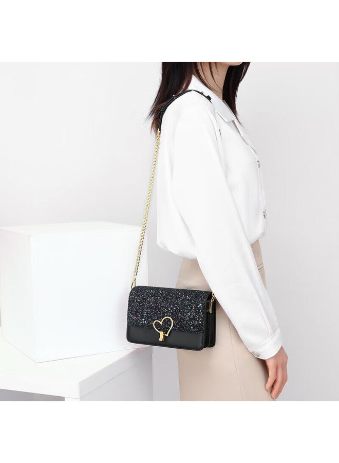 Viney Leather Handbag, Women's Stylish Crossbody Chain Bag, Light Luxury Shoulder Bag, Birthday Gift For Girlfriend, Qixi Festival Gift - Image 2