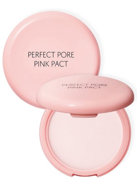 Saemmul Perfect Pore Pink Pact Makeup Finishing Pressed Powder For Sebum Control And Pore Minimization Soothes Sensitive Skin With Calamine Setting Powder Clumps Free 12G