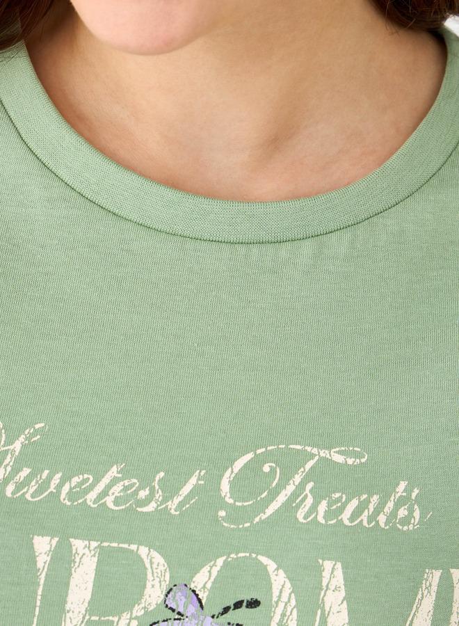 SP Characters Cotton T-shirt with Kuromi Print - Image 4