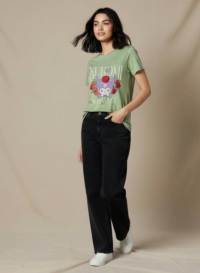 SP Characters Cotton T shirt with Kuromi Print - Image 2