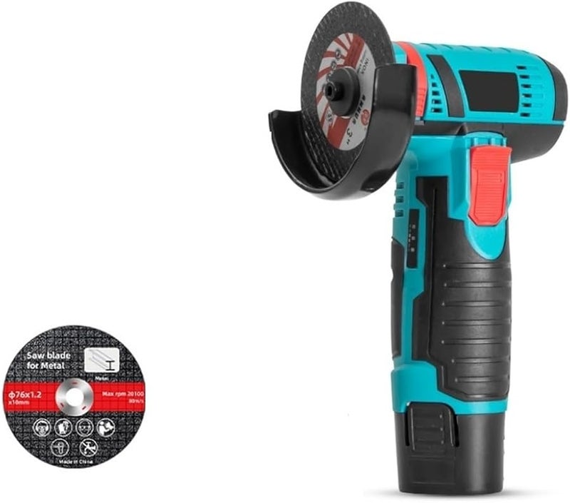 12 فولت 300 واط مطحنة زاوية بدون فرش 19500 دورة في الدقيقة أداة كهربائية قابلة للشحن للقطع والطحن - Image 3