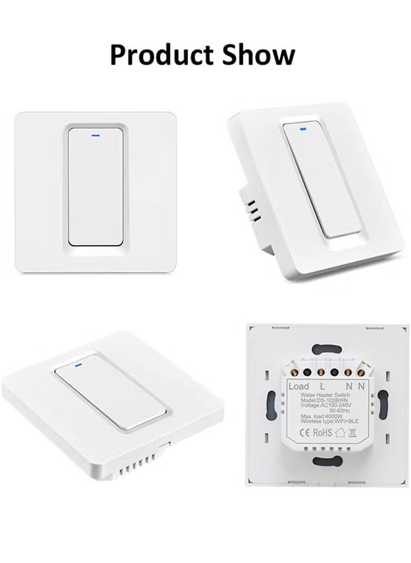 Generic - 40A Smart WiFi/Bluetooth Switch, Heavy Duty WiFi Pump Controller for Pool Pump, Water Heater, Air Conditioner, Compatible with Alexa and Google Home, Neutral Wire Required - Image 1