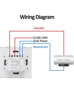 40A Smart WiFi/Bluetooth Switch, Heavy Duty WiFi Pump Controller for Pool Pump, Water Heater, Air Conditioner, Compatible with Alexa and Google Home, Neutral Wire Required - pzsku/Z6DAB560A0E454A126D15Z/45/_/1734533828/e788b2de-d798-4443-8394-b8162208eebf