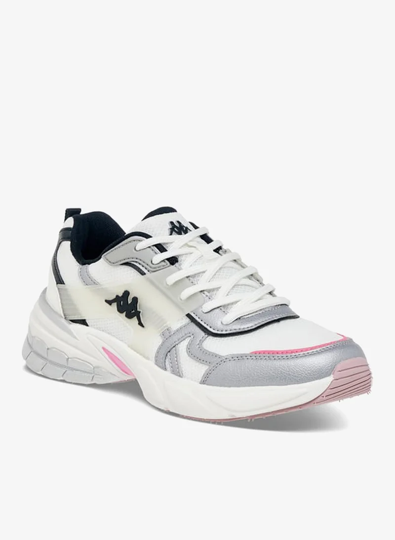 Kappa Women's Panelled Lace-Up Sports Shoes with Pull Tabs