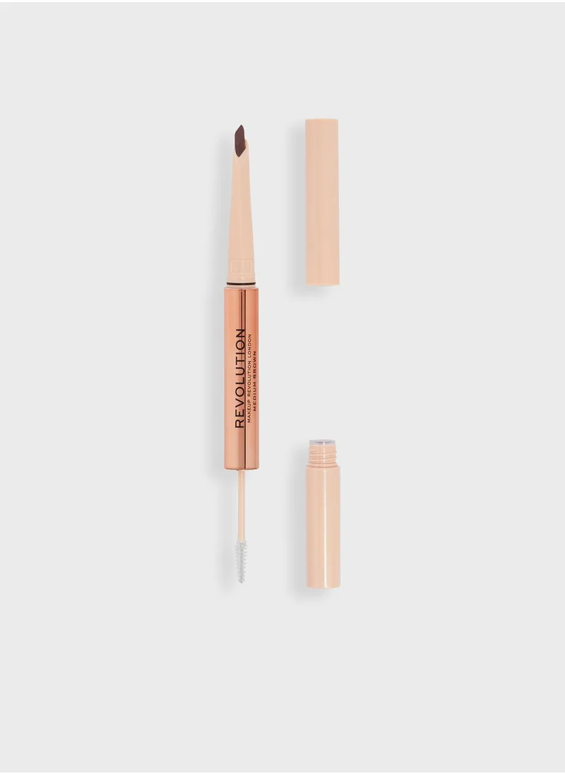 REVOLUTION Fluffy Brow Filter Duo Medium Brown