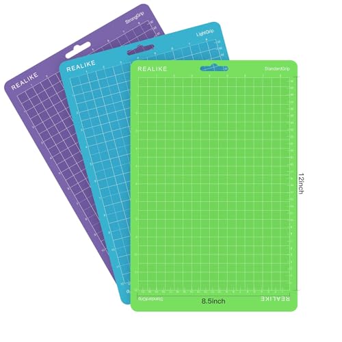 REALIKE 8.5”x12” Cutting Mat Compatible with Cricut Joy Xtra (StandardGrip, LightGrip, StrongGrip 3 Mats), Variety Adhesive Cutting mats for Joy Xtra Accessories - Image 2