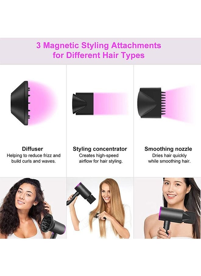General - Multi Functional Professional Styling Fast Hair Dryer,2000W Powerful Ac Motor Fast Drying Blow Ionic,With 2 Speed 3 Heat Setting,Foldable Blow Ionic Dryer for Home,Travel Use - Image 1