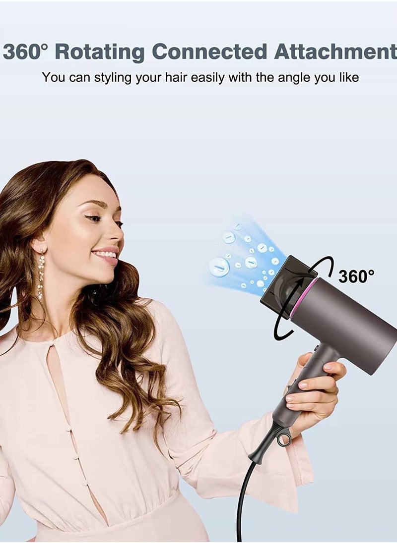 General - Multi Functional Professional Styling Fast Hair Dryer,2000W Powerful Ac Motor Fast Drying Blow Ionic,With 2 Speed 3 Heat Setting,Foldable Blow Ionic Dryer for Home,Travel Use - Image 1