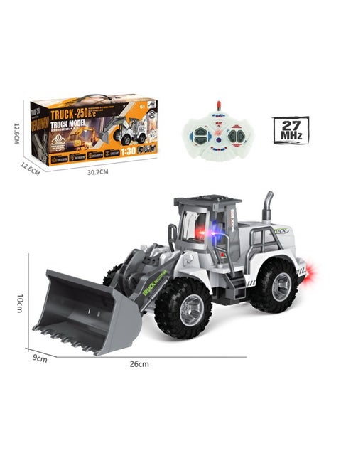 E-commerce Excavator Wood Grabbing Machine Bulldozer Road Pressing Engineering Vehicle Electric Remote Control Vehicle Four-way Five-way Model Vehicle-Colour:The Front Arm Of The Sitong 814-5 Bulldozer (white) Cannot Be Swung Remotely-Proportion:Package 2: (electricity Included) 3 Rechargeable Batteries, 1 Charging Stand, 2 Remote Control Batteries