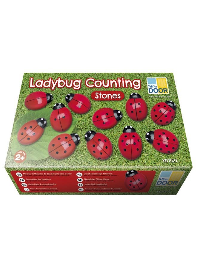 yellow door YUS1027 Ladybug Counting Stones, Set of 22 - Image 4