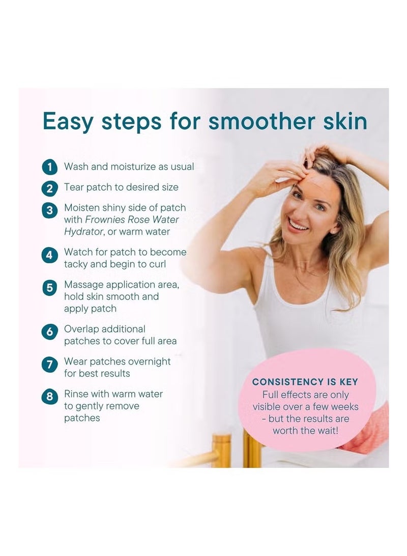 فراونيز الجبهة وبين العينين بقعات الوجه - بقعات منخفضة الحساسية لتناعم وتخفيف الجبهة الأفقية و الخطوط الحادية عشرة - للاستخدام بين عشية وضحاها، 144 عدد - Image 4