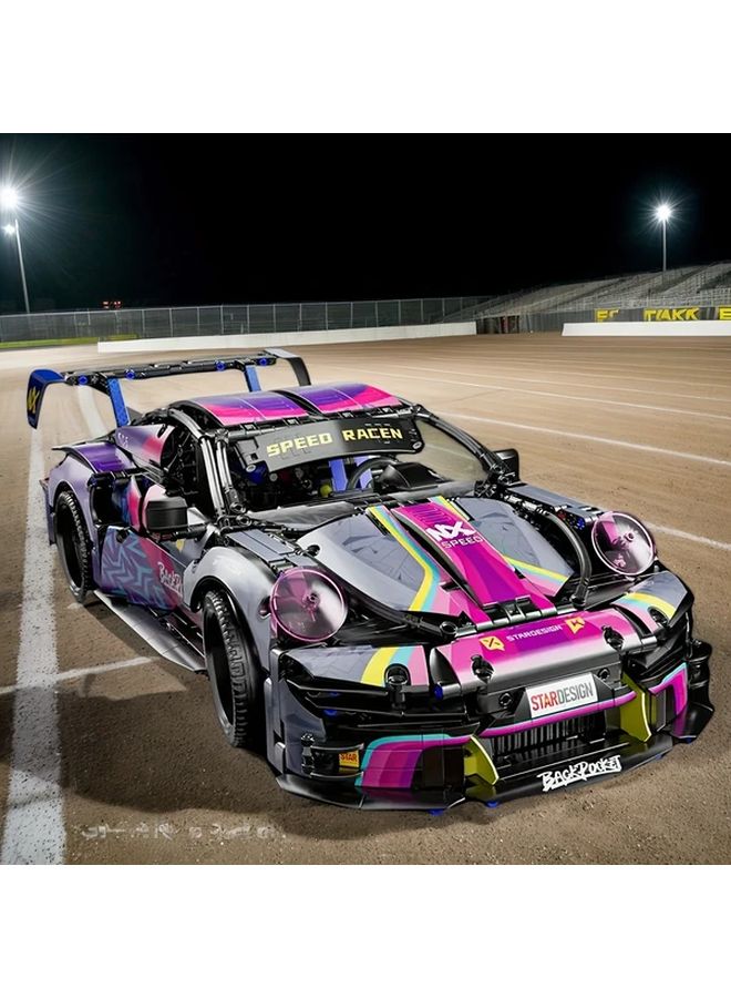 Cyberpunk Sports Car Building Blocks Easy To Assemble Gift For Teens Home Decor - Image 2