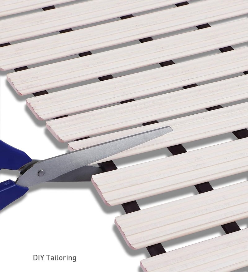 Obsessions Non-Slip White PVC Shower Mat for Bathrooms, 47x61 cm Safety & Style - Image 5