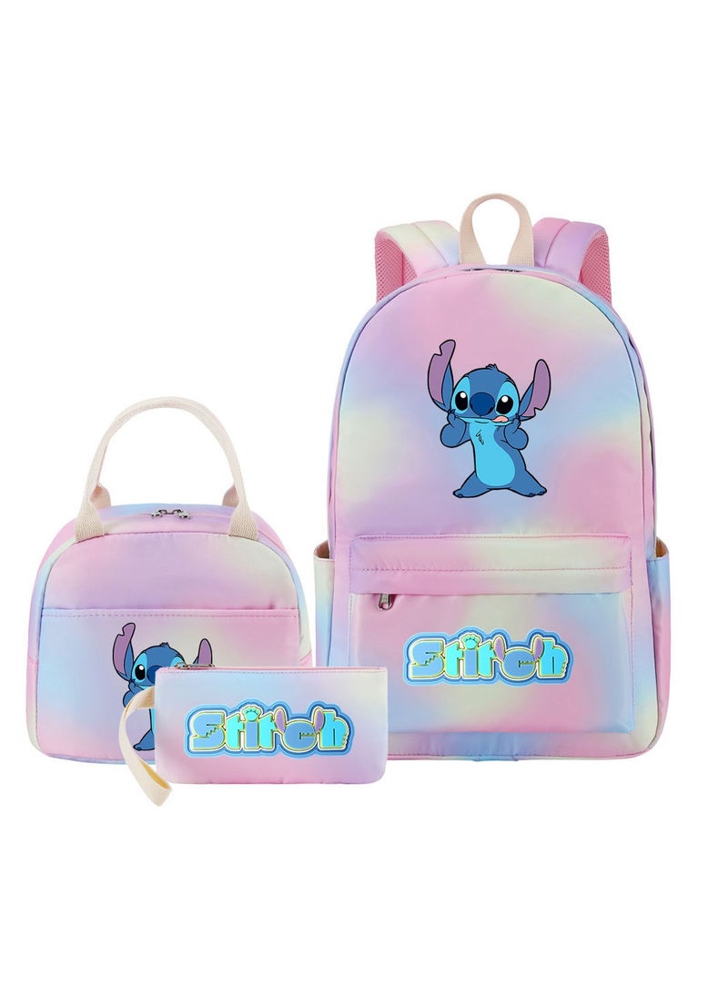 STITCH Stitch Printed Three Piece Set Backpack 