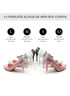 SYOSI Clear High Heel Protectors for High Heel Shoes,Women Shoes Heels Savers Stopper for Grass/Uneven Floor/Wedding Ceremony/Outdoor Events 13 Pairs  - Image 4