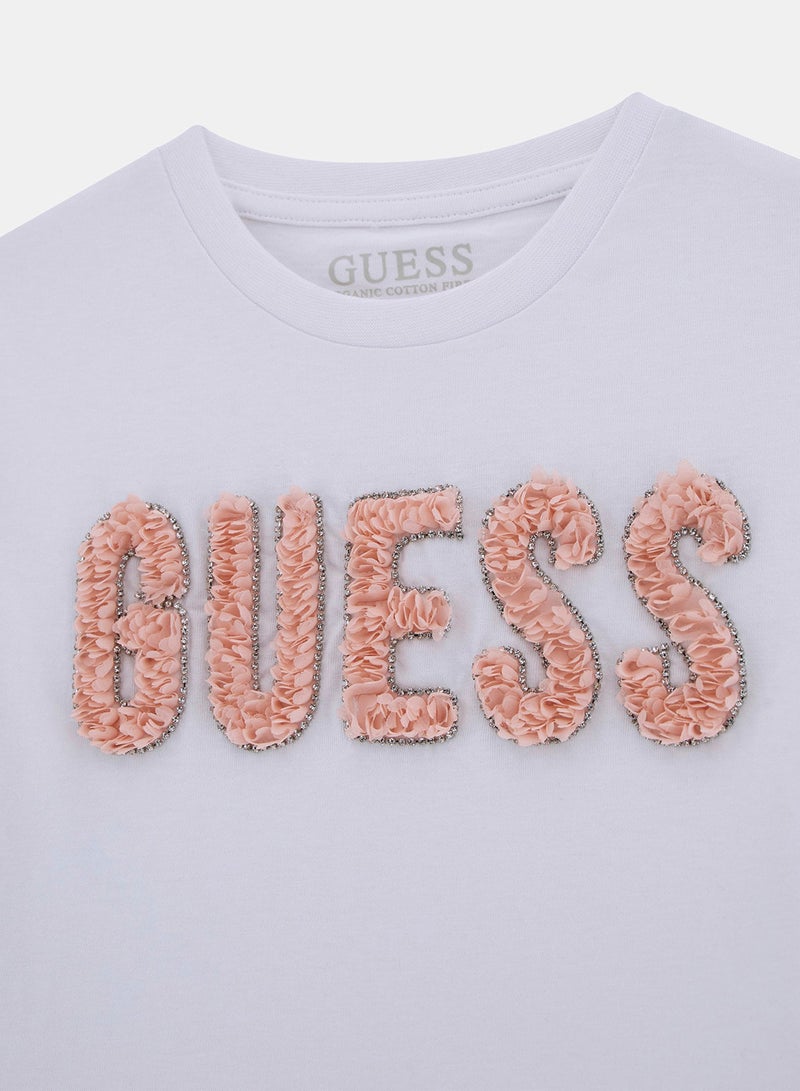 جس تيشيرت جرافيك برقبة دائرية للأطفال - Image 3