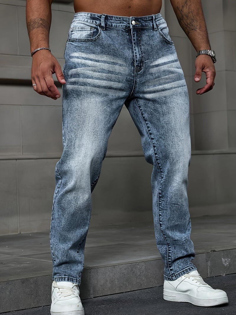 Men'S Fashion Casual Elastic Stretch Jeans - Image 2