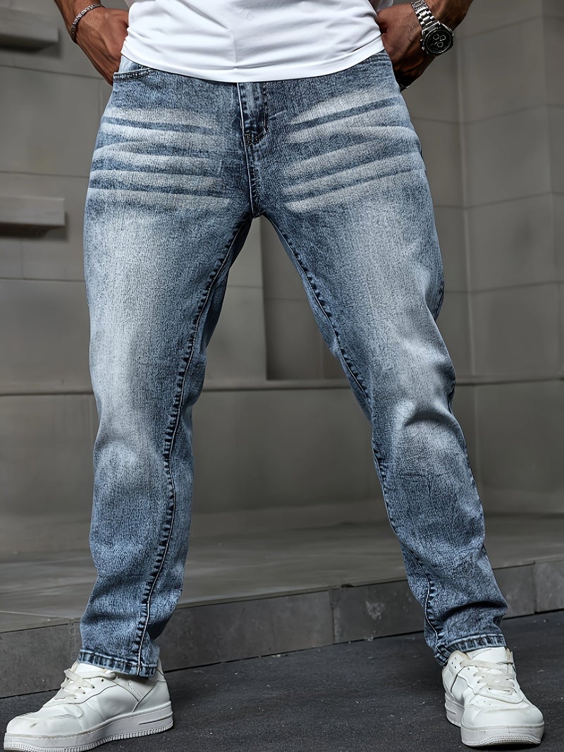 Men'S Fashion Casual Elastic Stretch Jeans - Image 3