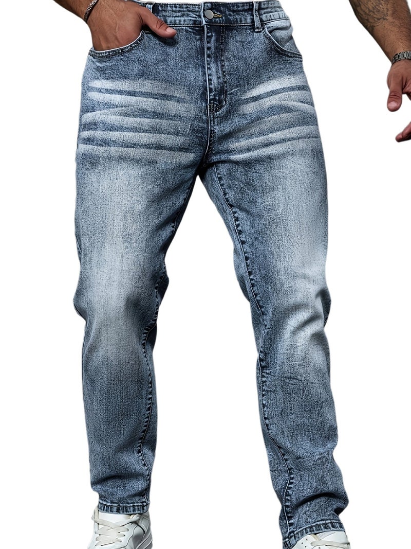 Men'S Fashion Casual Elastic Stretch Jeans - Image 1