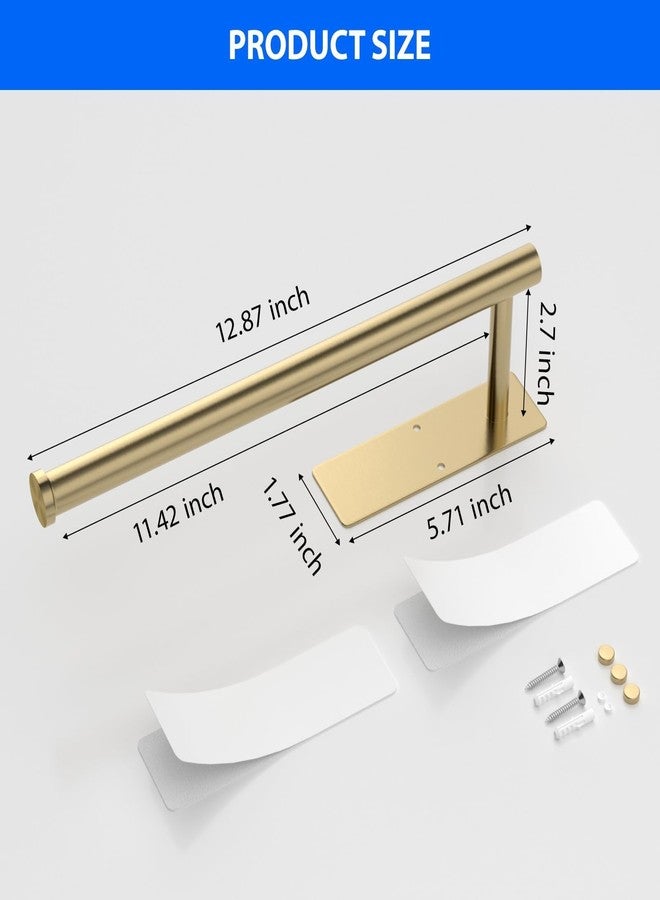 CHIKESI Paper Towel Holder Under Cabinet, Self-Adhesive,No Drilling, Stainless Steel, Wall-Mounted for Kitchen and Bathroom, Easy Install, Durable, Space-Saving, Ideal for Home, RV (Gold, 1 Pack) - Image 5
