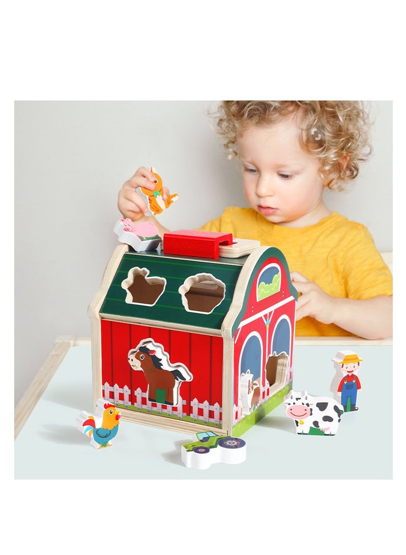 MIXDE Wooden Sorter Toys,Animal Graphic Matching Toys For Early Childhood Education - Image 4
