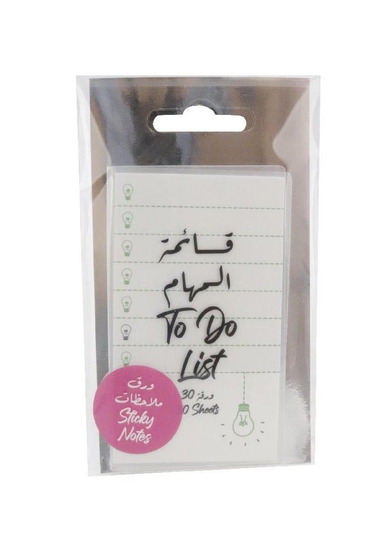 روكو ملاحظات لاصقة عصرية "قائمة مهام - دفتر ملاحظات ٣ بوصات، ١.٥ بوصة × ٢ بوصة