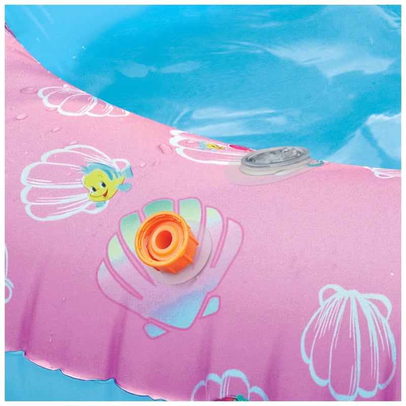 SwimWays Disney Princess Ariel Water Castle Deluxe Inflatable Pool, Above Ground Pool with Canopy and Fast Inflation for Kids Aged Aged 3 & Up - Image 5